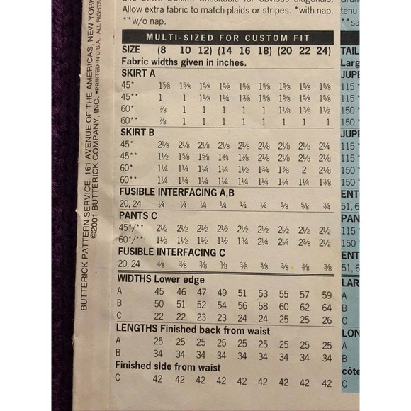 Butterick Pattern 3220 skirt pant sz 8 10 12 - Picture 6 of 8